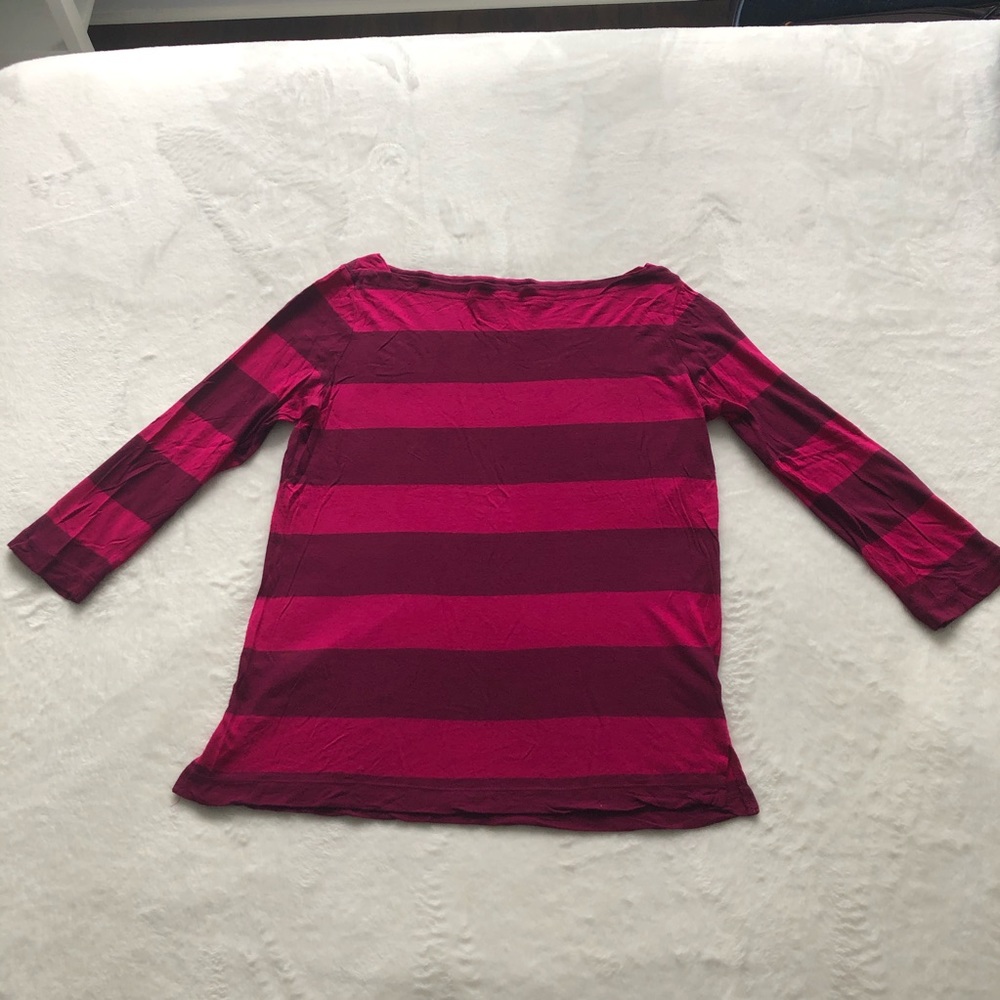 Pink striped shirt